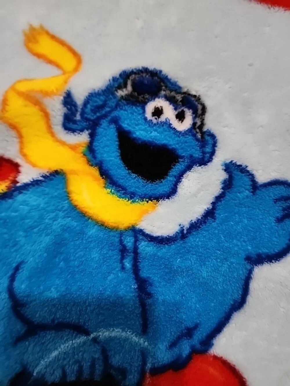Sesame Street Elmo Cookie Monster Fleece Throw Blanket Flying Airplanes 28